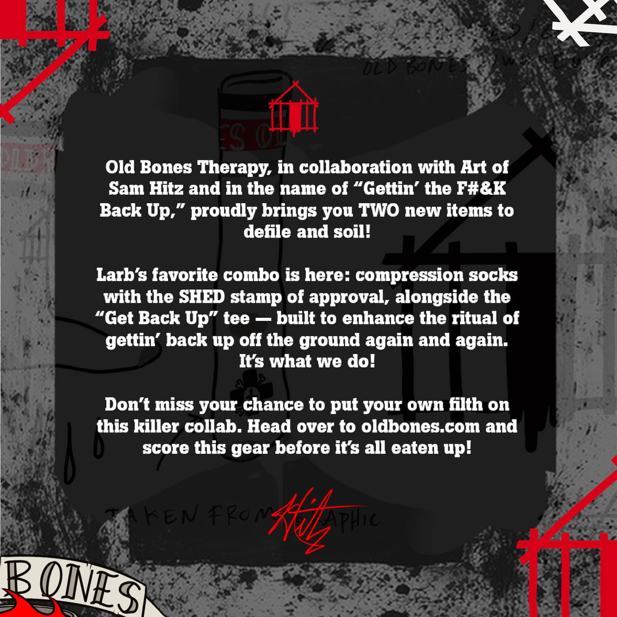 Handwritten artist note from Sam Hitz