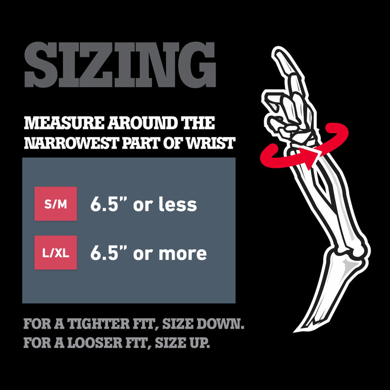 Compression Wrist Sleeve sizing guide