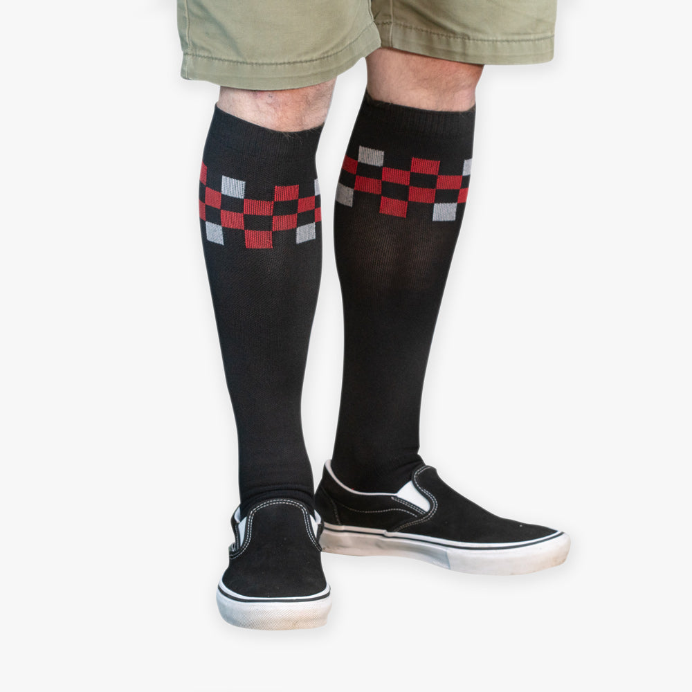 Old Bones Therapy CHECKERS Compression Socks | Athletic