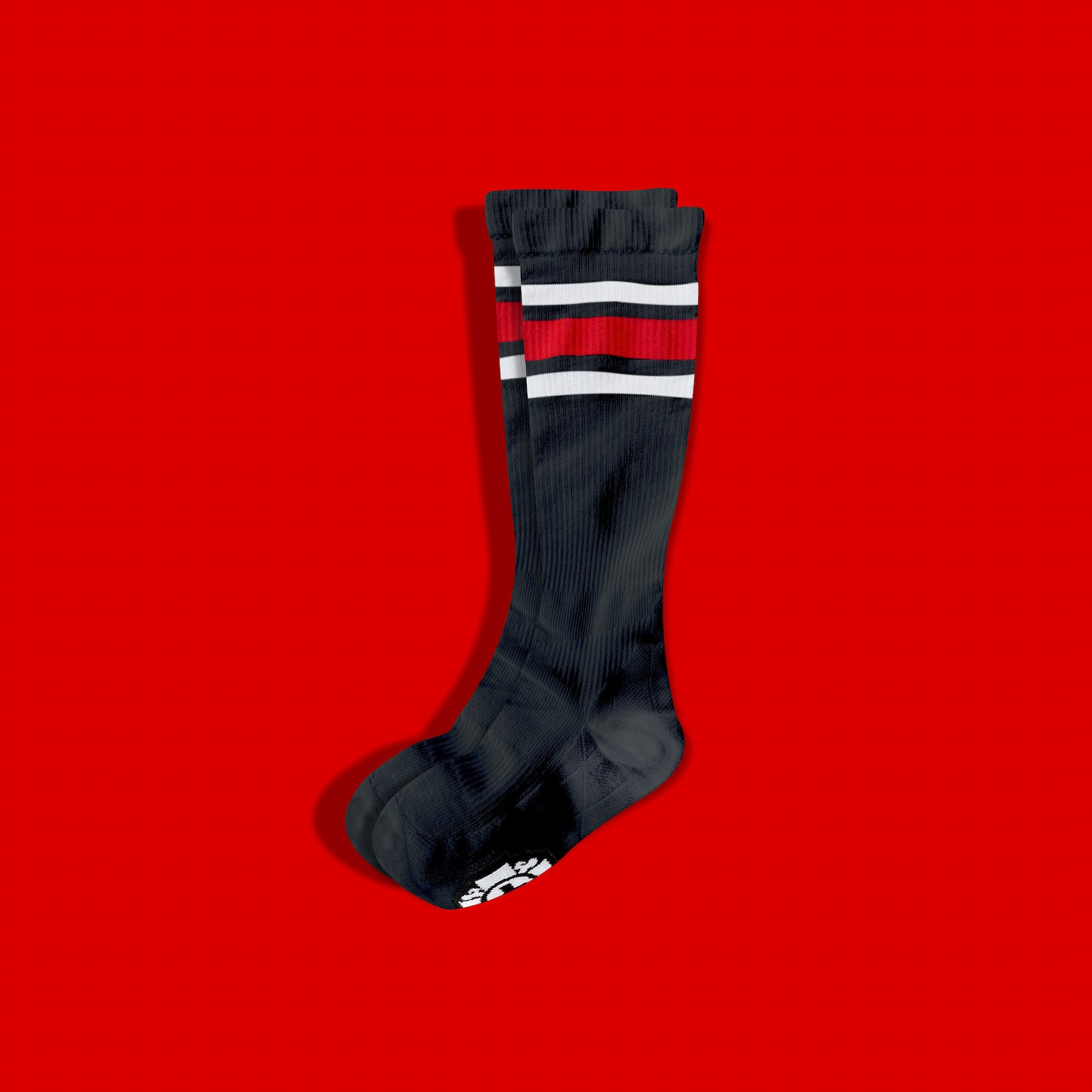 1Pack Black Compression Socks, Compression Running Socks