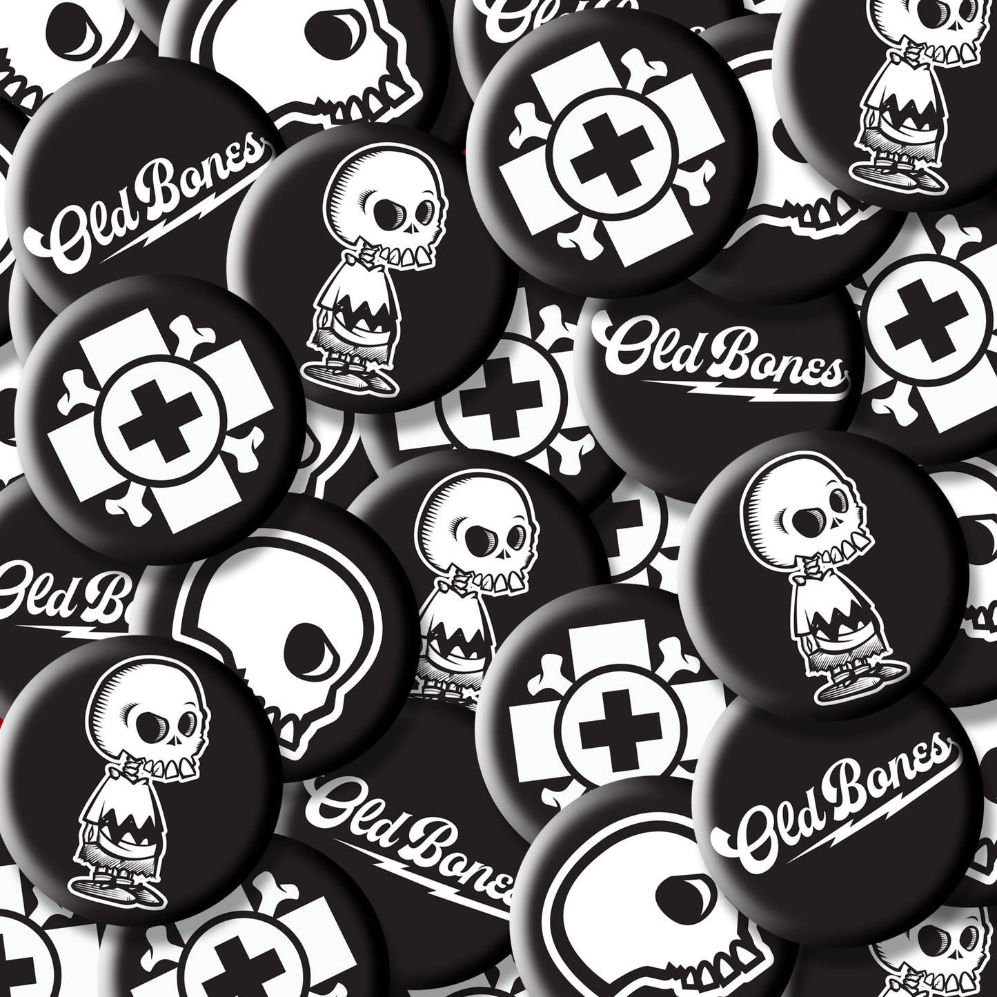 Old Bones Punk Pins (4-Pack)