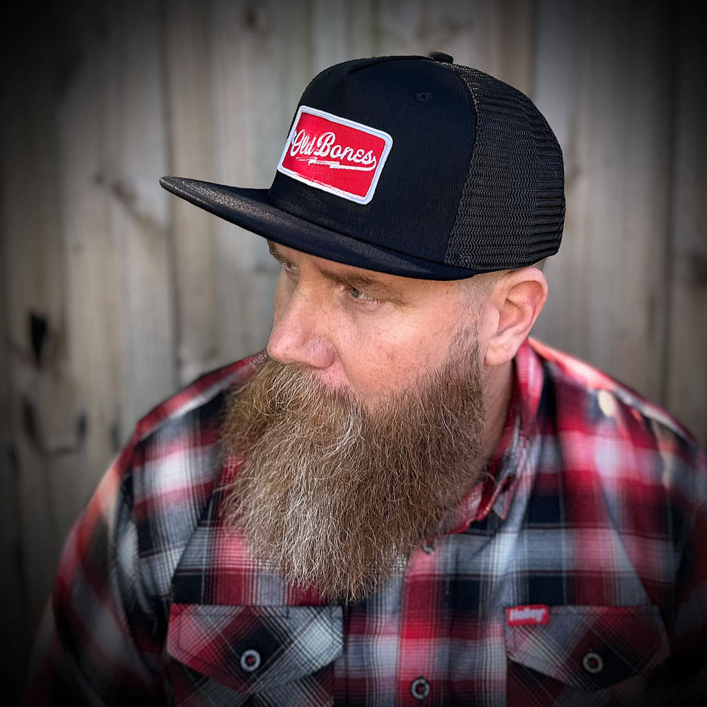Old Bones Therapy Old Bones Team Bolt Patch Hat (Black) — alternate view