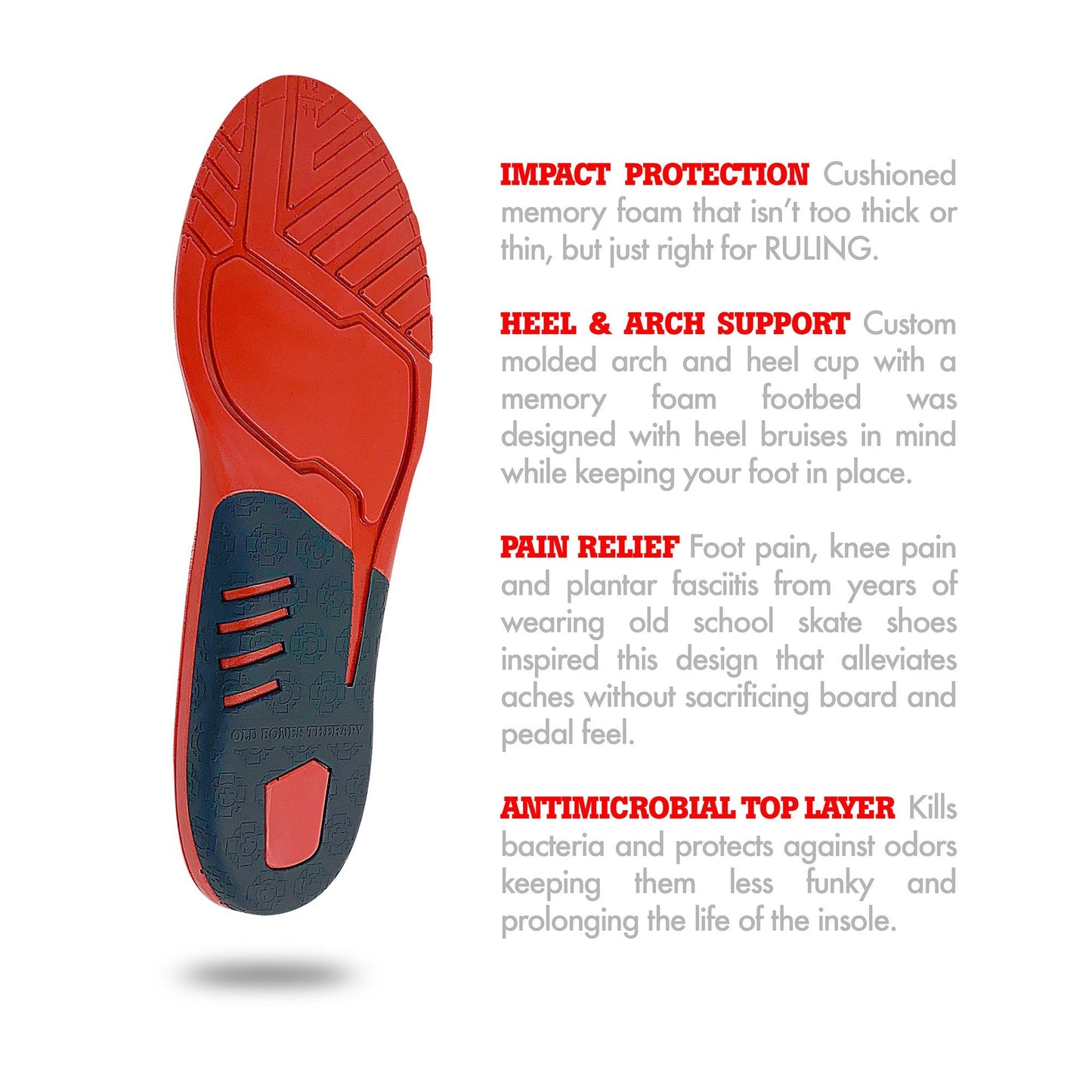 Shock Absorbing Foot Insoles (3-Pack)
