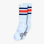 Crew Socks: RED Stripes