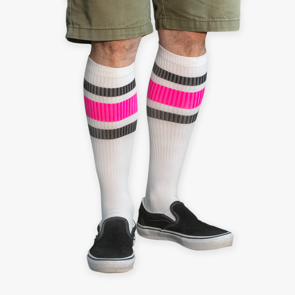 Compression Socks: PINK Stripes