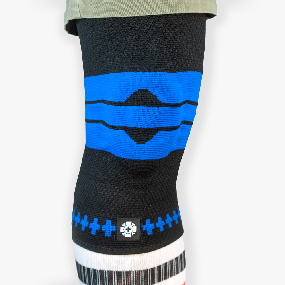 Old Bones Therapy Compression Knee Sleeve in Blue — product detail