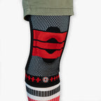 Old Bones Therapy Knee Brace with Springs in Red — alternate view
