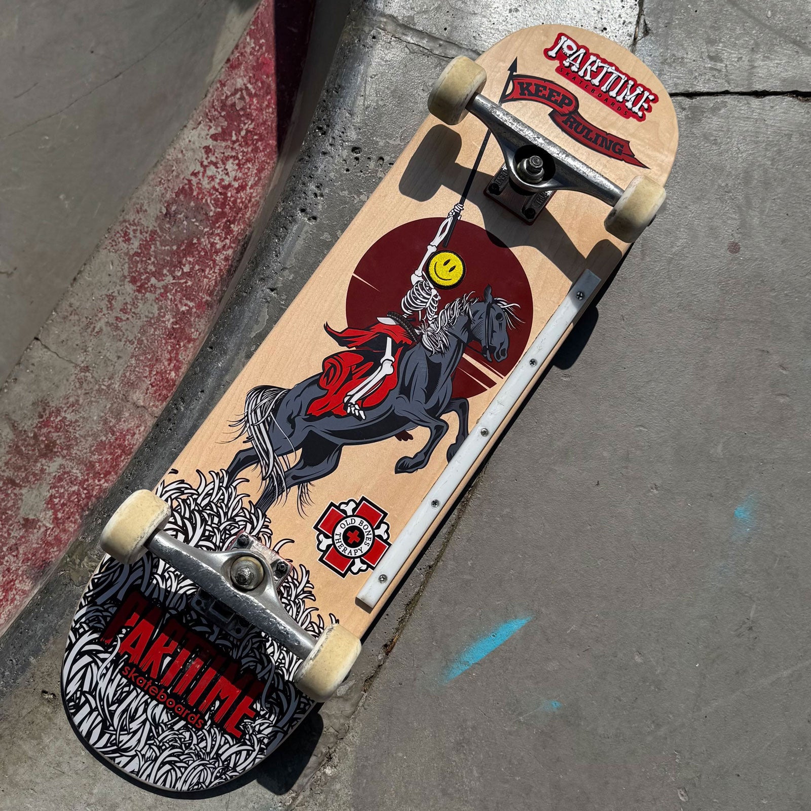 Old Bones Therapy Parttime Old Bones "Ruling" Collab Skateboard — product detail
