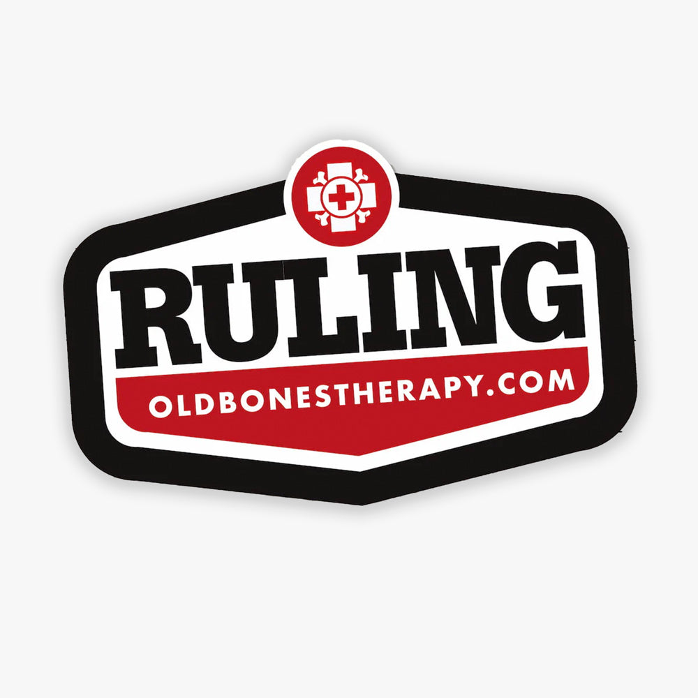 Old Bones Therapy Ruling Badge Sticker
