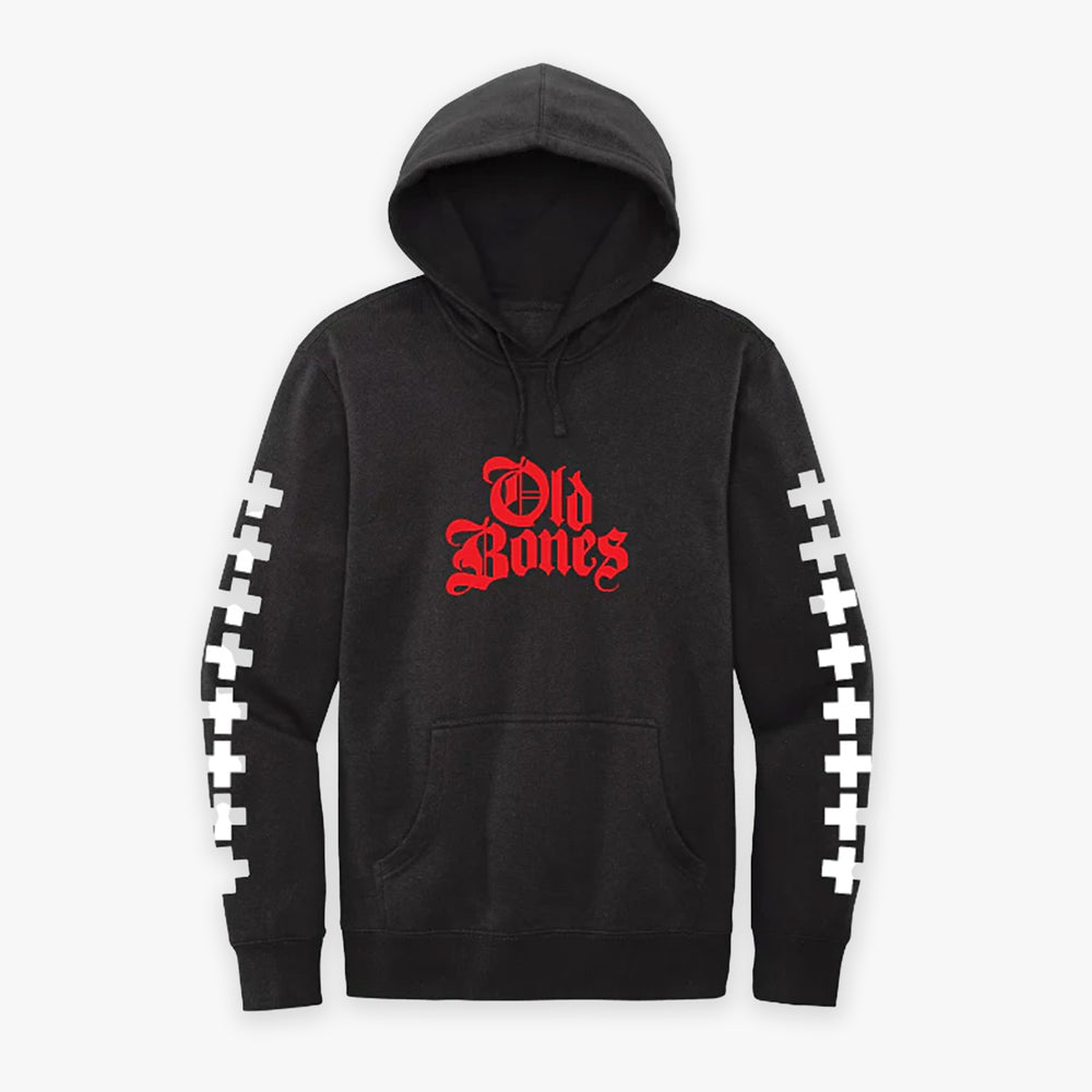 Old Bones Therapy Old English Bones Pullover Hoodie in S — branded apparel
