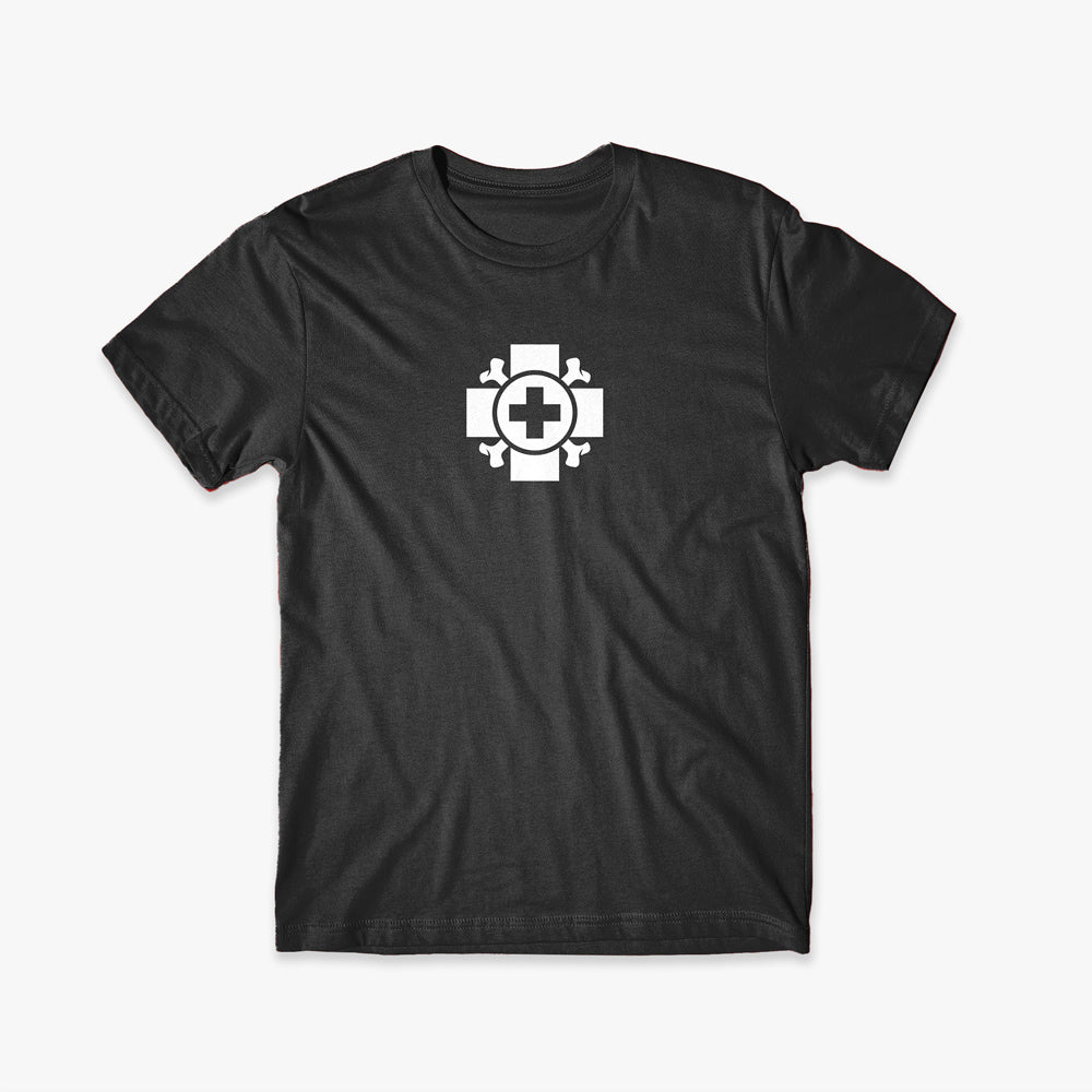 Old Bones Therapy Icon Logo Tee (White) — branded apparel
