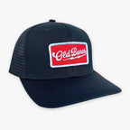 Old Bones Therapy Old Bones Team Bolt Patch Hat (Black) in Flat Brim — product detail