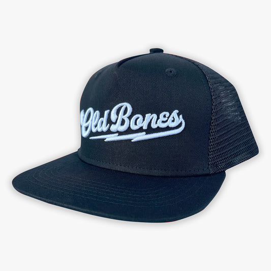 Old Bones Team Bolt Embroidered Hat (Black)