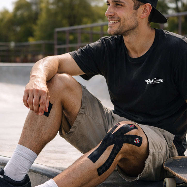 catalog-hero | Old Bones Therapy OG Tape Kinesiology Tape – Medical-grade kinesiology tape for joint and muscle support, pain relief, and athletic performance
