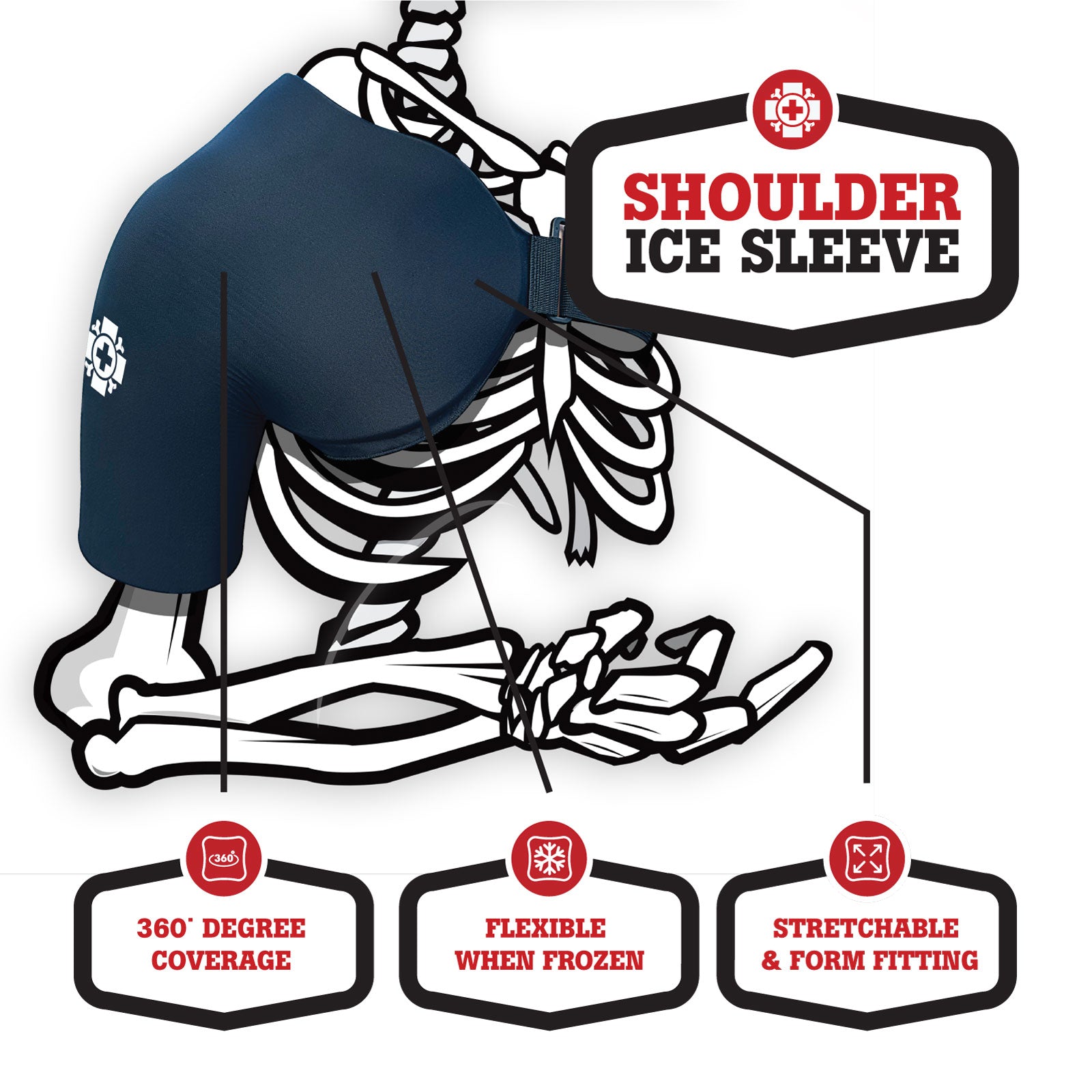 Old Bones Therapy Shoulder Ice Sleeve — product detail