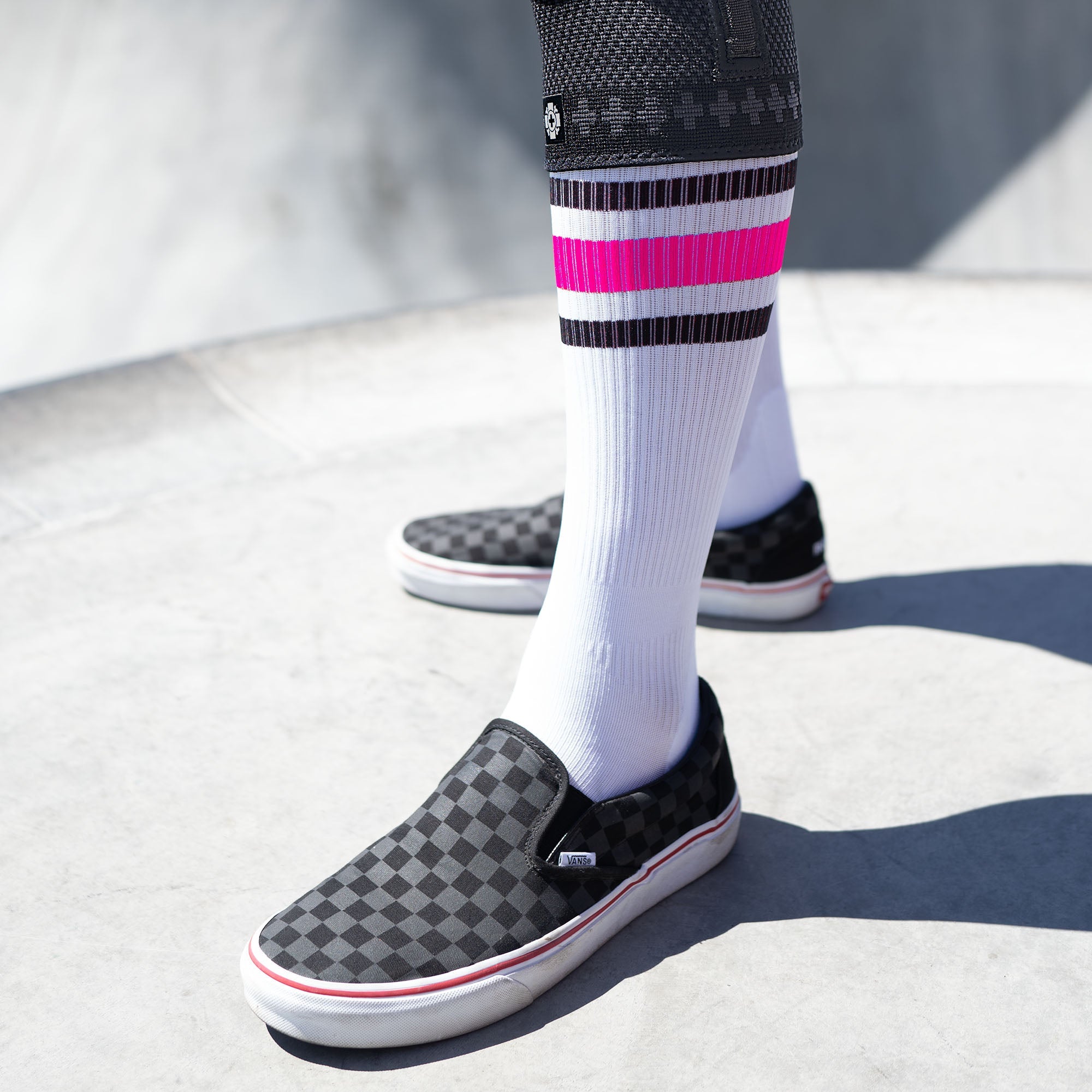 Old Bones Therapy Compression Socks: RED WHITE BLUE Stripes — product detail