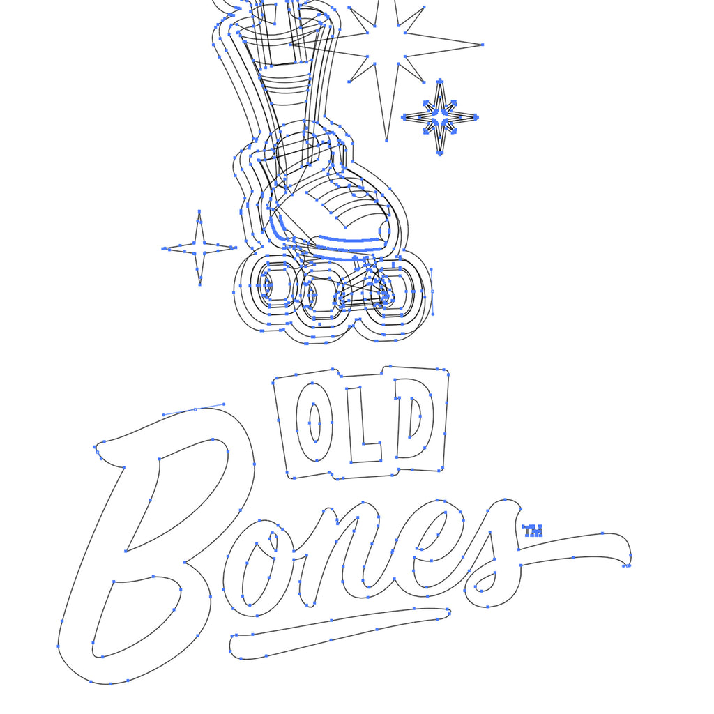Old Bones Therapy Old Bones Leg Bone T-Shirt — product detail