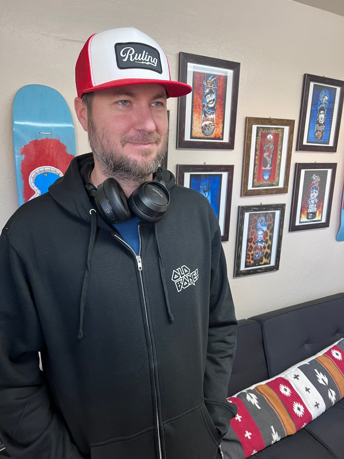 Iron Old Bones Zip Hoodie