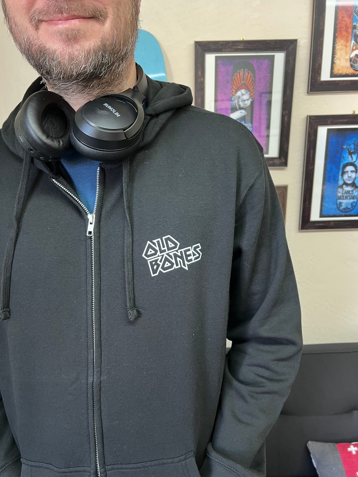 Old Bones Therapy Iron Old Bones Zip Hoodie — alternate view