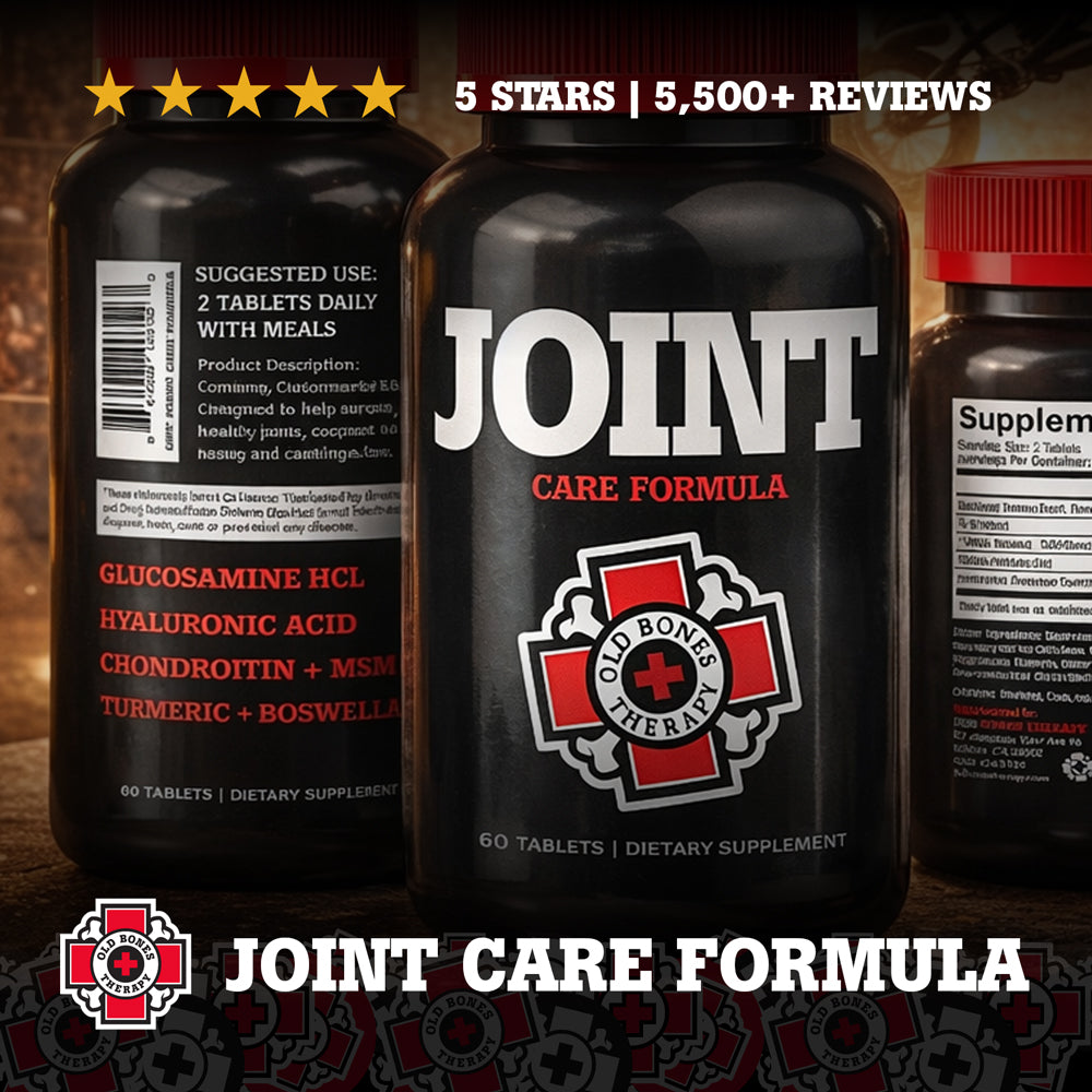 Old Bones Therapy Joint Care Formula – Daily joint supplement with glucosamine, chondroitin, and MSM for mobility and flexibility