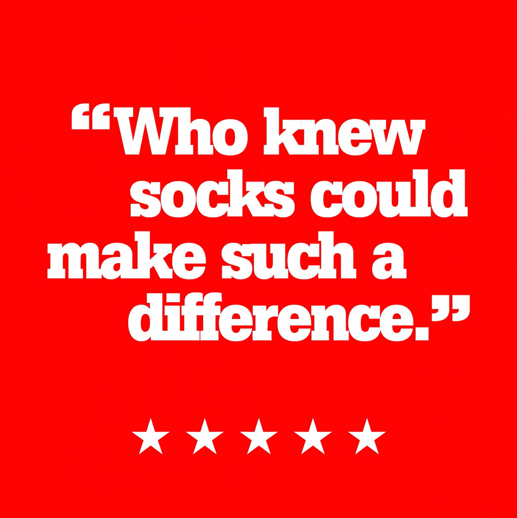 Old Bones Therapy Compression Socks: RED WHITE BLUE Stripes — product detail