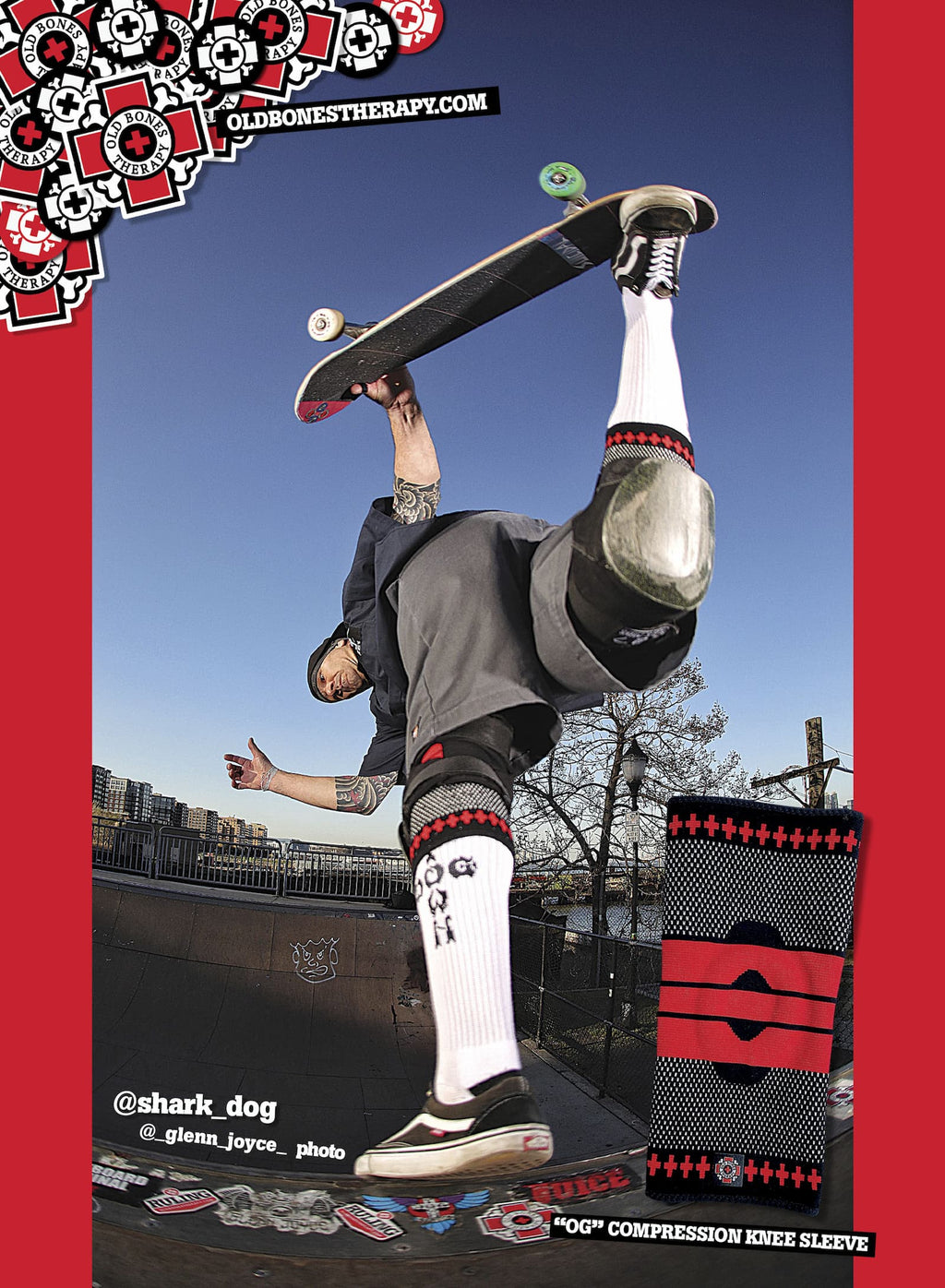 Old Bones Therapy Compression Knee Sleeve — product detail