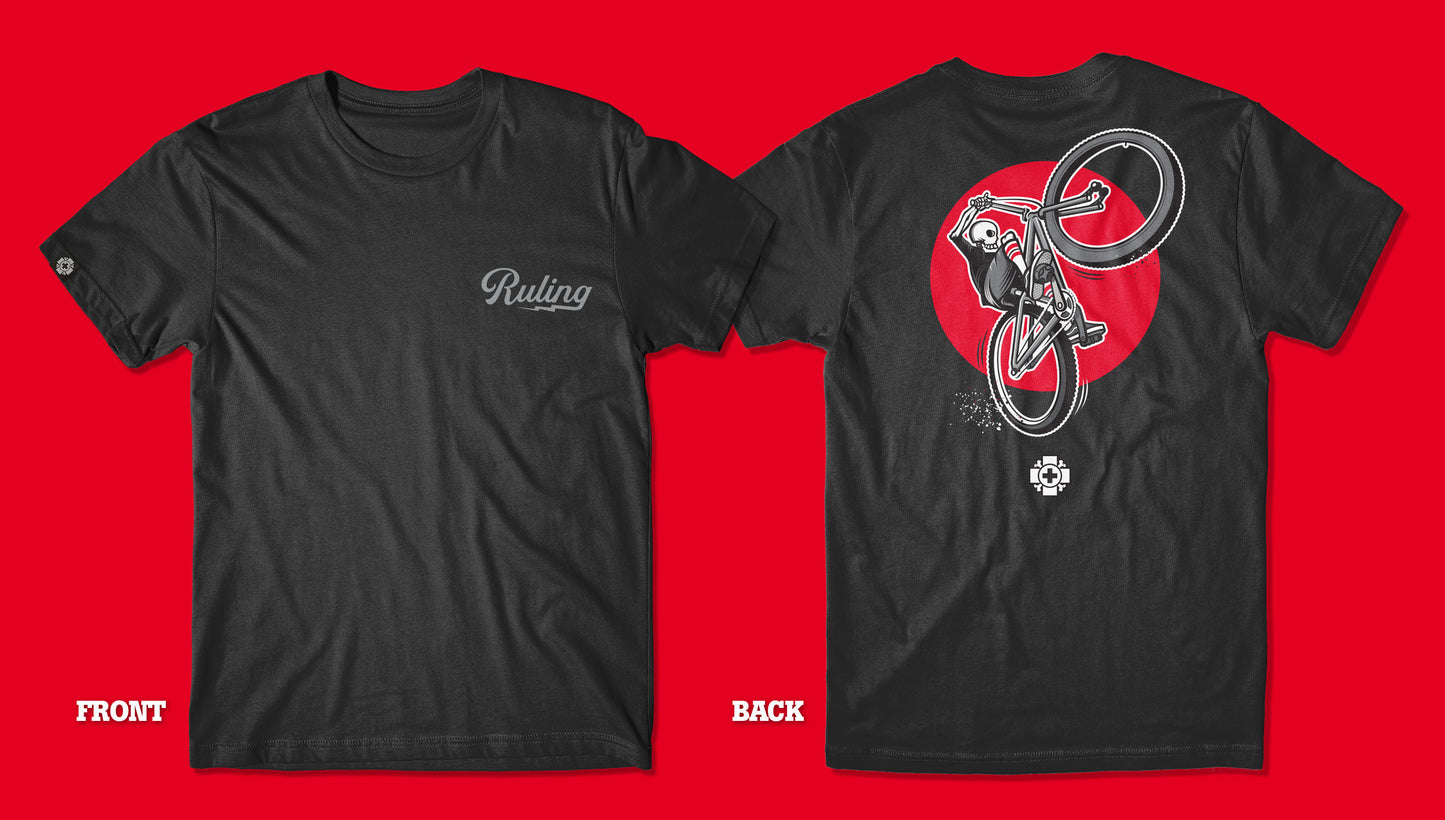 Skeleton BMX Wheelie T-Shirt