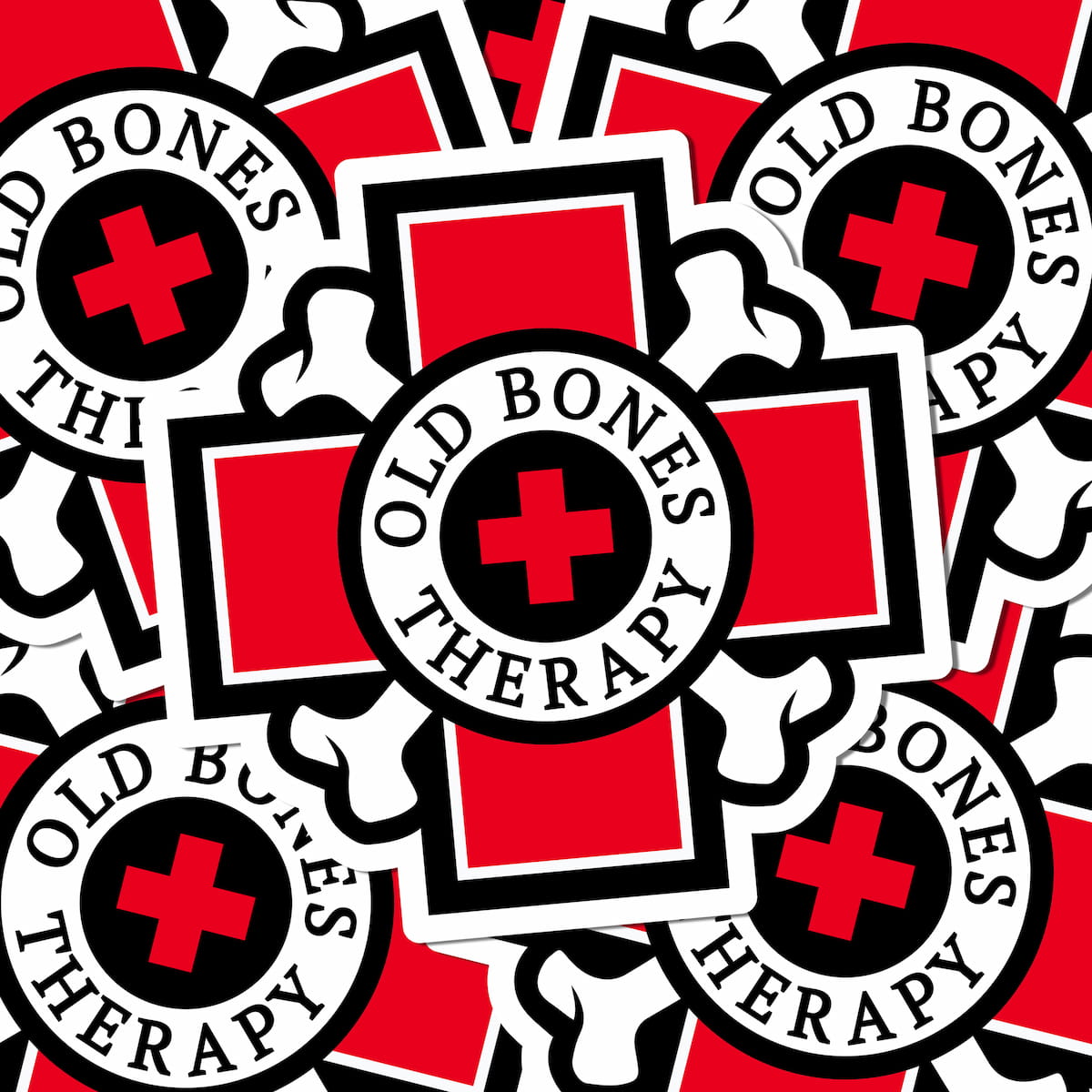 Old Bones Therapy Sticker — alternate view