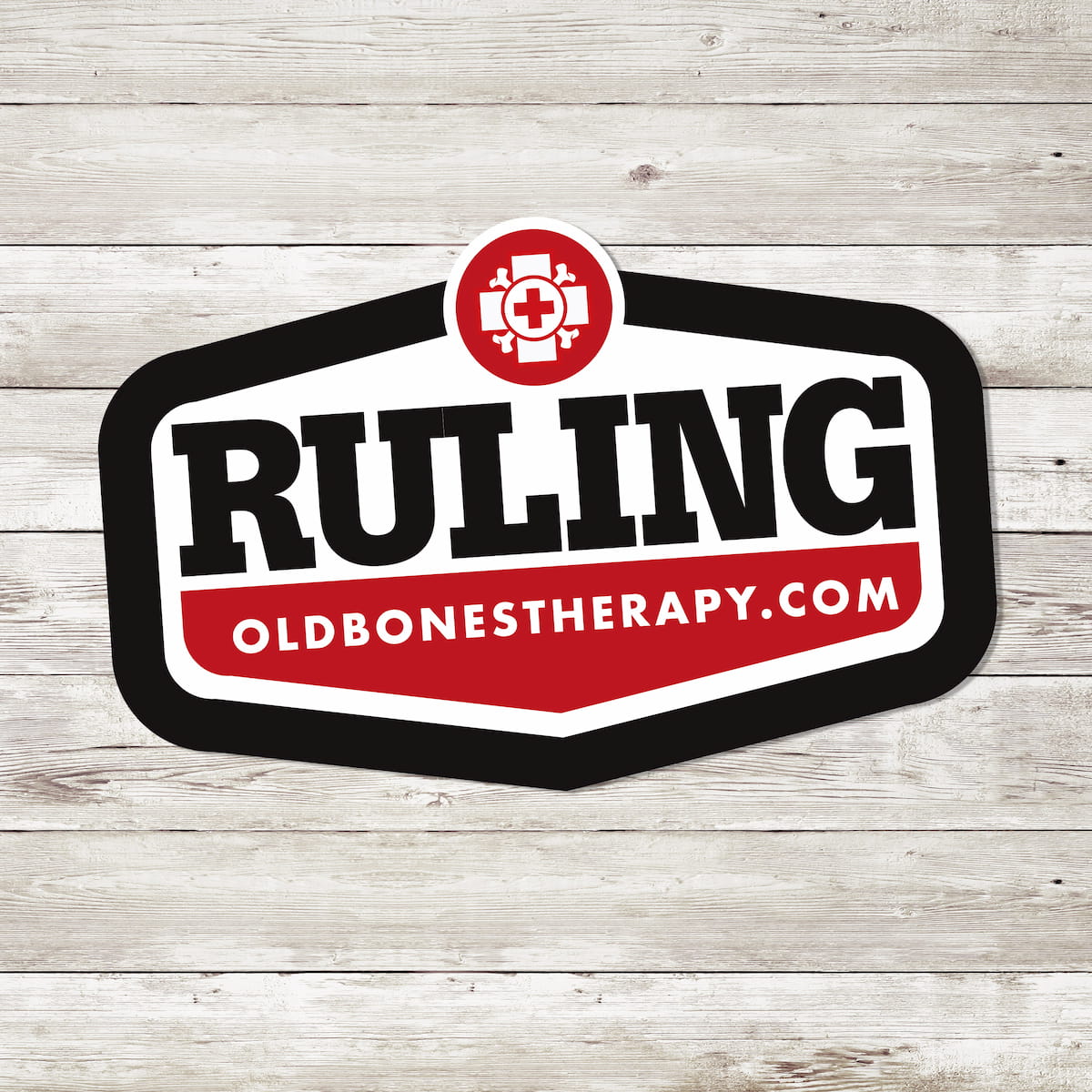 Old Bones Therapy Ruling Badge Sticker