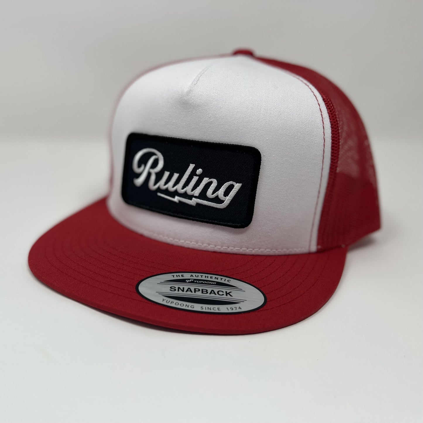 Ruling Lightning Trucker Hat (Red White)